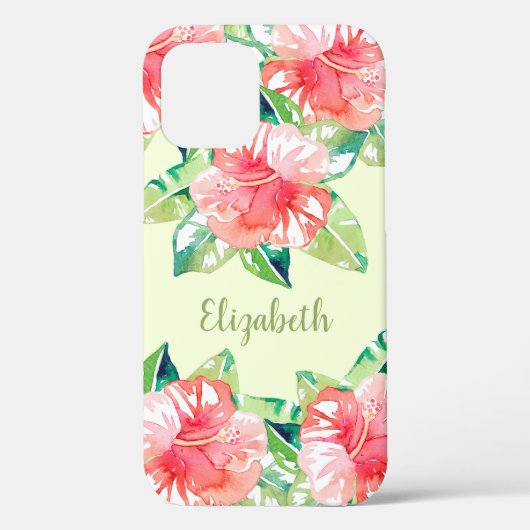 Tropische Waterverf Floral Blossom Case-Mate iPhone Case (Achterkant)