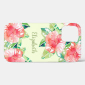 Tropische Waterverf Floral Blossom Case-Mate iPhone Case (Achterkant (horizontaal))