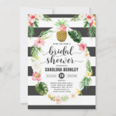 Tropische Waterverf Floral Vrijgezellenfeest Kaart (Voorkant)