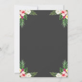 Tropische Waterverf Floral Vrijgezellenfeest Kaart (Achterkant)