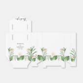 Tropische Waterverf groen & gouden zomer bruiloft Bedankdoosjes (Uitgevouwen)