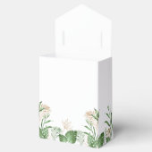 Tropische Waterverf groen & gouden zomer bruiloft Bedankdoosjes (Geopend)