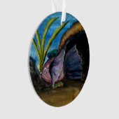 Tropische Waterverf met Kerstmis in Florida Ornament (voorkant)