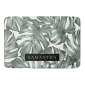 Tropische Waterverf Modern oasis leest Patroon Badmat (Voorkant)