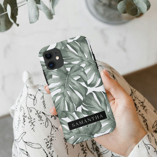 Tropische Waterverf Modern oasis leest Patroon iPhone 11 Hoesje