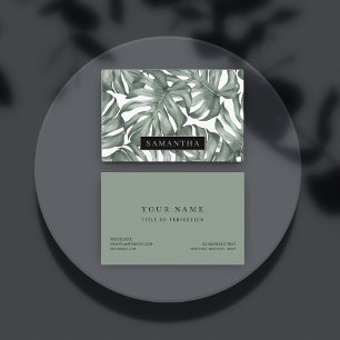 Tropische Waterverf Modern oasis leest Patroon Visitekaartje