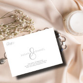 Tropische Waterverf Palm Leaves Bruiloft RSVP Kaar