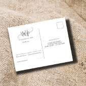 Tropische Waterverf palmbladeren bruiloft RSVP Briefkaart