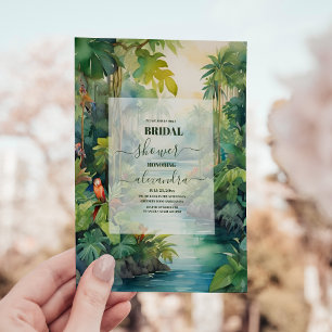 Tropische Waterverf Palmbomen Boho Vrijgezellenfee Kaart