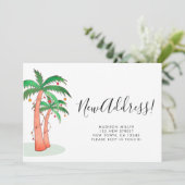 Tropische Waterverf palmboom in beweging Aankondiging (Staand voorkant)