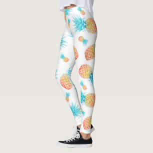 Tropische Waterverf Pananasseiroop Leggings