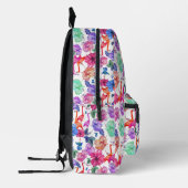 Tropische Waterverf Patroon Bedrukte Rugzak (Links)