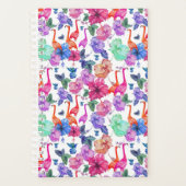 Tropische Waterverf Patroon Planner (Voorkant)