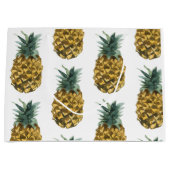 Tropische Waterverf Pineappel Naadloos patroon Groot Cadeauzakje (Voorkant)