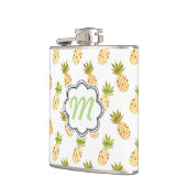 Tropische Waterverf Pineappelpatroon Heupfles (Links)
