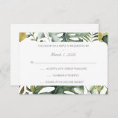 Tropische Waterverf RSVP (Voorkant / Achterkant)