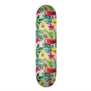 Tropische Waterverf Skateboard