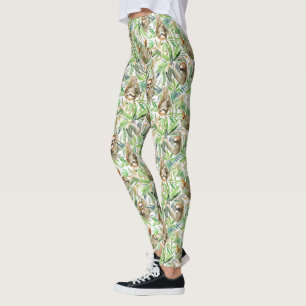 Tropische Waterverf Slotpatroon Leggings