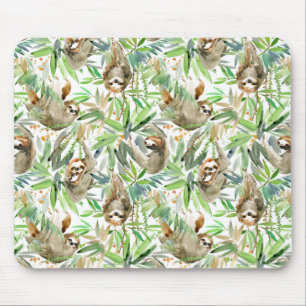 Tropische Waterverf Slotpatroon Muismat