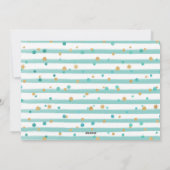 Tropische Waterverf van de groeten van SEAson in d Feestdagenkaart (Achterkant)