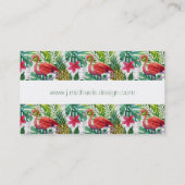 Tropische Waterverf Visitekaartje (Achterkant)