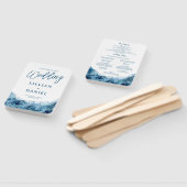 Tropische Waterverf-weddenschap-programma Hand Fan Handwaaier (Niet-gemonteerd)