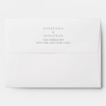 Tropische Waterverf Wedding Suite Envelope