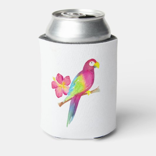 Tropische Waterverf — zomertijd Blikjeskoeler (Blikje Achterkant)