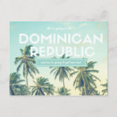 Tropische weddenschappen in de Dominicaanse Republ Aankondigingskaart (Voorkant)