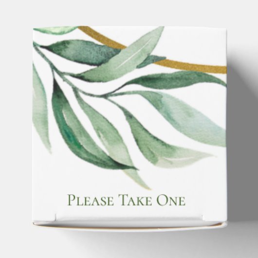 Tropische weduwenkast bedankdoosjes (Bovenkant)