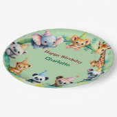 Tropische wilde eend Oerwoud Safari Papieren Bordje (Gekanteld)