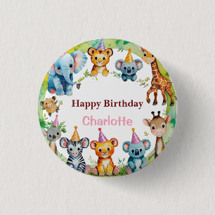 Tropische wilde eend Oerwoud Safari Ronde Button 3,2 Cm