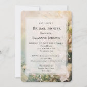 Tropische witte bloemen Vrijgezellenfeest Kaart (Voorkant)