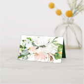 Tropische Witte en Blush Waterverf Flowers (Achterkant)