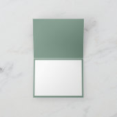 Tropische witte en groene Waterverf Hartelijk dank Bedankkaart (Binnen)