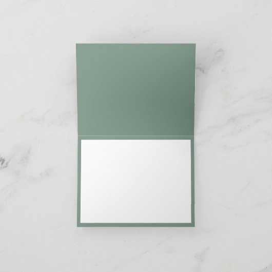 Tropische witte en groene Waterverf Hartelijk dank Bedankkaart (Binnen)