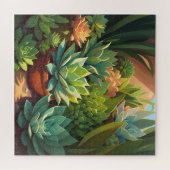 Tropische woestijn Succulente tuin Legpuzzel (Horizontaal)