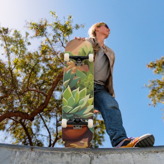 Tropische woestijn Succulente tuin Skateboard (Buiten 1)