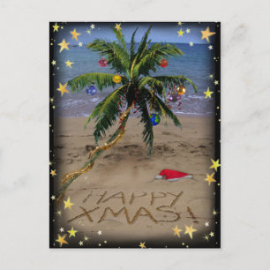 Tropische X-mas Feestdagenkaart