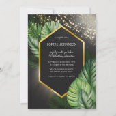 Tropische zee nacht donkere verjaardag kaart (Voorkant)