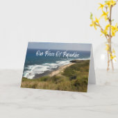 Tropische Zee Surf Natuur Kaart (Gele Bloem)