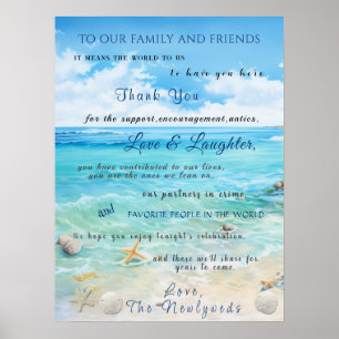 Tropische, Zeebruiloft Zeesterren Zand Dollars Poster