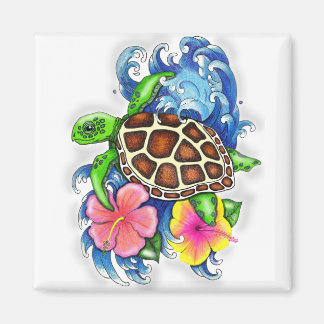 Tropische Zeeen schildpad Magneet