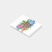 Tropische Zeeen schildpad Post-it® Notes (Schuin)