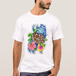 Tropische Zeeen schildpad T-shirt