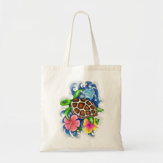 Tropische Zeeen schildpad Tote Bag (Voorkant)