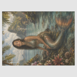 Tropische Zeemeermin Decoupage Tissuepapier | Kust