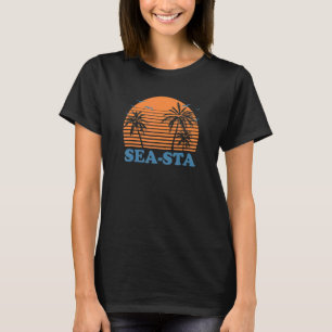 Tropische zeespiegelreis zee Sta Beach T-shirt