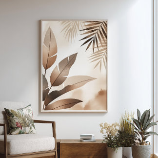 Tropische Zen – Minimalistisch Poster – Neutral Wa Perfect Poster