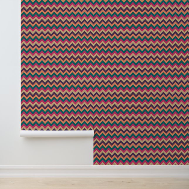 Tropische zigzag behang (Applicatie)